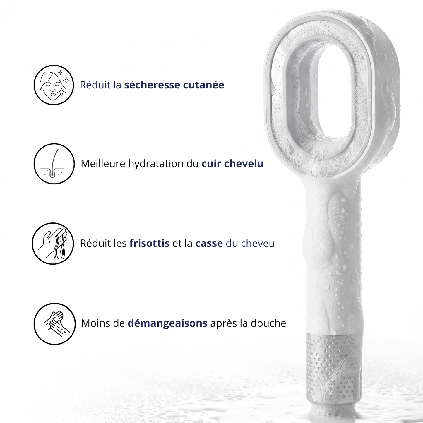 Pommeau de douche filtrant