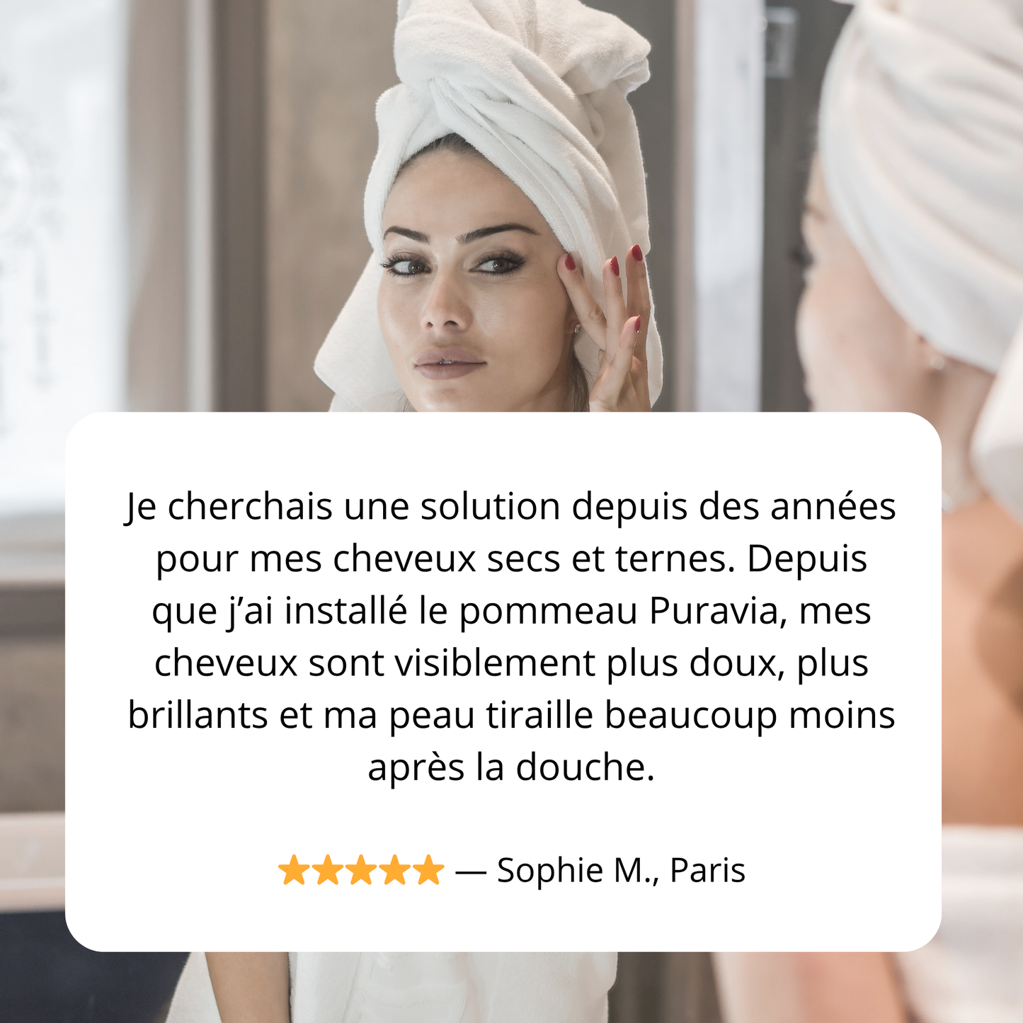 Pommeau de douche filtrant