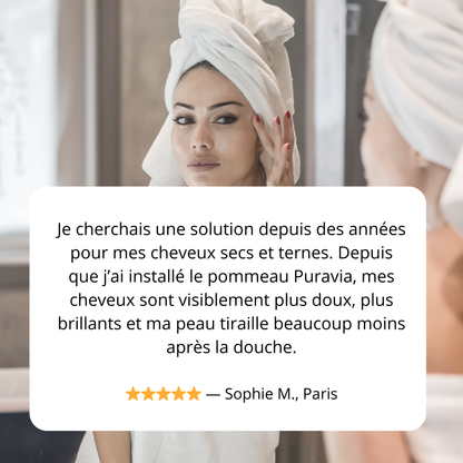 Pommeau de douche filtrant